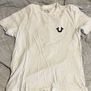 True Religion White Short Sleeve Tee